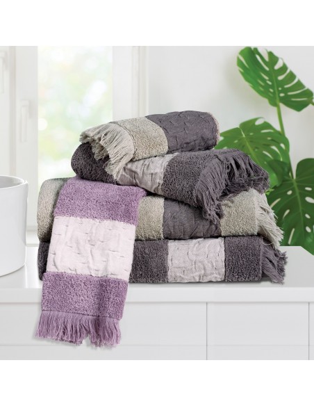 DAS HOME ΣΕΤ ΠΕΤΣΕΤΕΣ 3ΤΕΜΑΧΙΑ DAILY 0746 DARK GREY