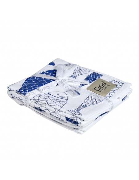 DAS HOME ΣΕΤ ΠΟΤΗΡΟΠΑΝΑ 2ΤΜΧ 40Χ60 0737 BLUE, WHITE