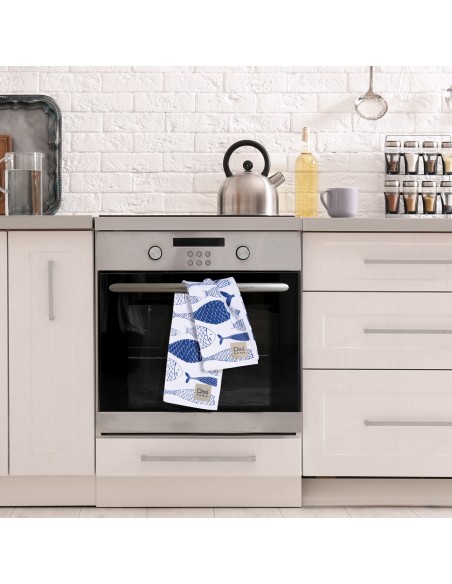 DAS HOME ΣΕΤ ΠΟΤΗΡΟΠΑΝΑ 2ΤΜΧ 40Χ60 0737 BLUE, WHITE