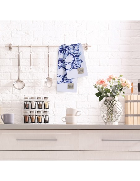 DAS HOME ΣΕΤ ΠΟΤΗΡΟΠΑΝΑ 2ΤΜΧ 40Χ60 0738 BLUE, WHITE