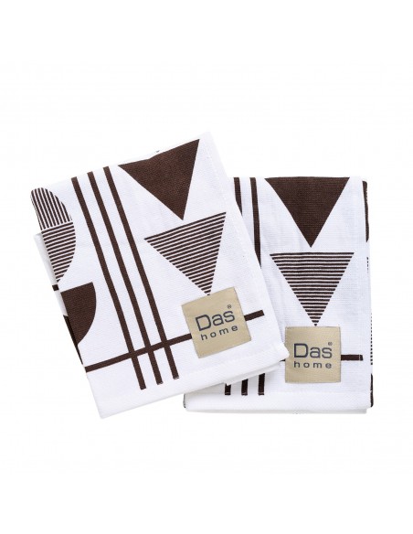 DAS HOME ΣΕΤ ΠΟΤΗΡΟΠΑΝΑ 2ΤΜΧ 40Χ60 0740 GREY, WHITE