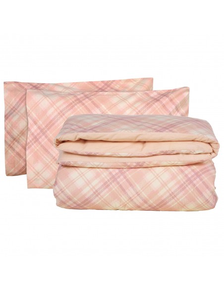 Σετ Παπλωματοθήκη Φανελένια Μονή 160x240 Happy Flannel 9638