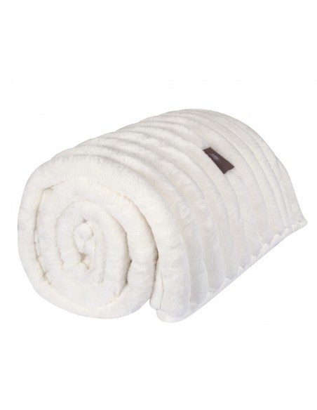 GREENWICH POLO CLUB ΚΟΥΒΕΡΤΑ FAUX FUR ΥΠΕΡΔΙΠΛΗ 3477 ΛΕΥΚΟ