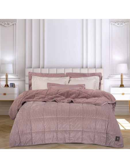 GREENWICH POLO CLUB ΚΟΥΒΕΡΤΟΠΑΠΛΩΜΑ ΥΠΕΡΔΙΠΛΟ SHERPA 3479 NUDE