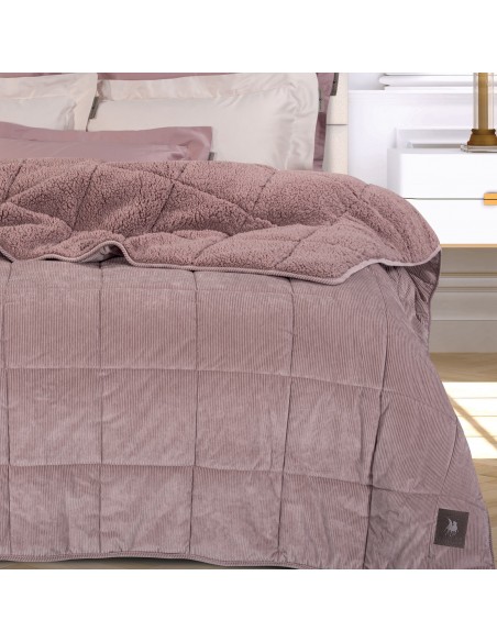 GREENWICH POLO CLUB ΚΟΥΒΕΡΤΟΠΑΠΛΩΜΑ ΥΠΕΡΔΙΠΛΟ SHERPA 3479 NUDE