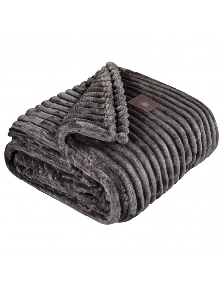 GREENWICH POLO CLUB ΚΟΥΒΕΡΤΑ FLEECE ΥΠΕΡΔΙΠΛH 3486 GREY