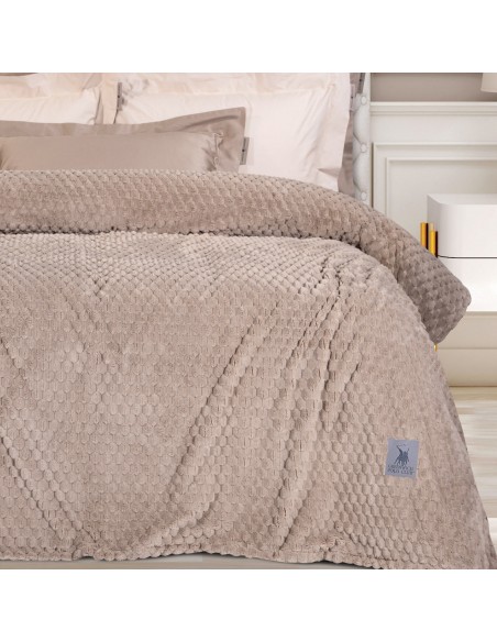 GREENWICH POLO CLUB ΚΟΥΒΕΡΤΑ FLEECE ΥΠΕΡΔΙΠΛH 3475 ΣΠΑΓΓΙ