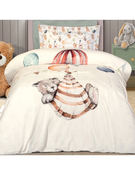 GREENWICH POLO CLUB JUNIOR ΚΟΥΒΕΡΤΑ FLEECE 8850 CREAM, TAUPE, TERACOTTA