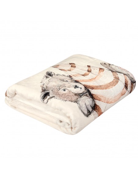 GREENWICH POLO CLUB JUNIOR ΚΟΥΒΕΡΤΑ FLEECE 8850 CREAM, TAUPE, TERACOTTA