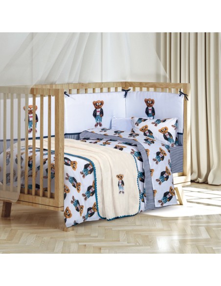 GREENWICH POLO CLUB ΚΟΥΒΕΡΤΑ VELOUR 80X110 ΒΑΒΥ 8838 BLUE, IVORY