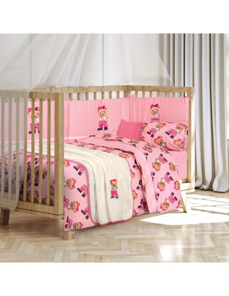 GREENWICH POLO CLUB ΚΟΥΒΕΡΤΑ VELOUR 80X110 ΒΑΒΥ 8839 IVORY, PINK