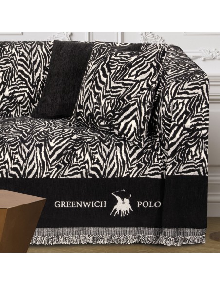 GREENWICH POLO CLUB ΡΙΧΤΑΡΙ 180Χ250 3935 BLACK, TAUPE