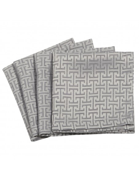 GREENWICH POLO CLUB ΣΕΤ ΠΕΤΣΕΤΕΣ ΦΑΓΗΤΟΥ 40Χ40 3005 GREY