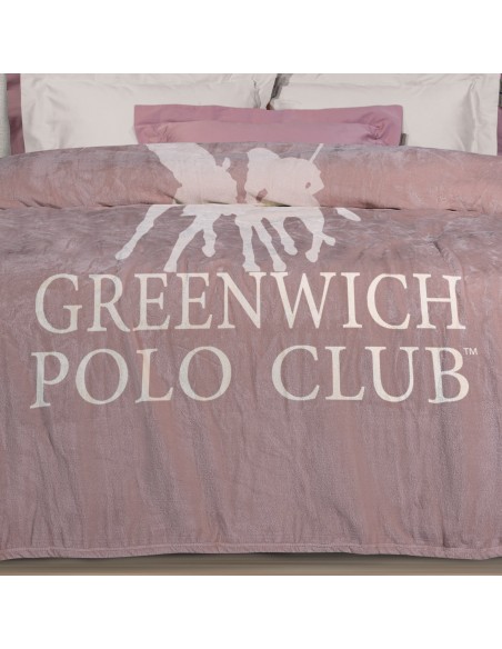 GREENWICH POLO CLUB ΚΟΥΒΕΡΤΑ FLEECE 160X220 3491 NUDE