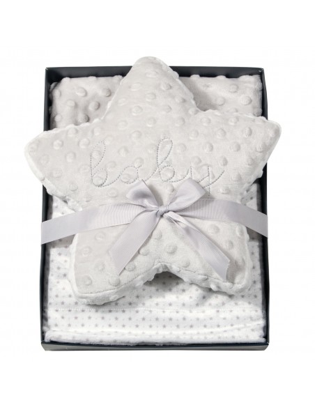 GREENWICH POLO CLUB ΚΟΥΒΕΡΤΑ FLEECE 75X100 ΒΑΒΥ 8846 GREY, WHITE