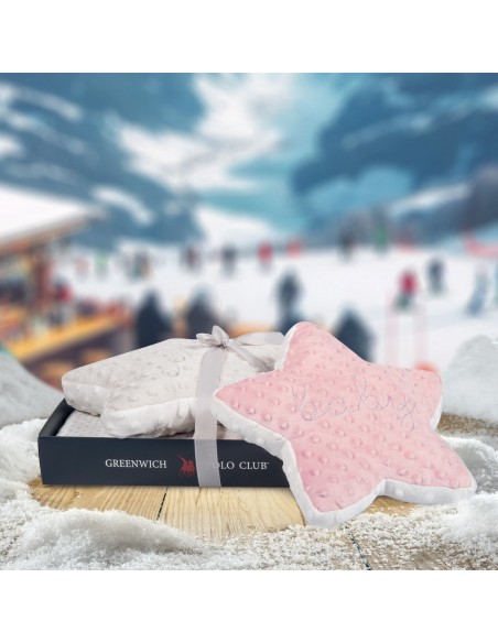 GREENWICH POLO CLUB ΚΟΥΒΕΡΤΑ FLEECE 75X100 ΒΑΒΥ 8846 GREY, WHITE