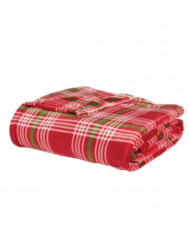 DAS HOME ΚΟΥΒΕΡΤΑ FLEECE 130Χ170 1361 GREEN, RED