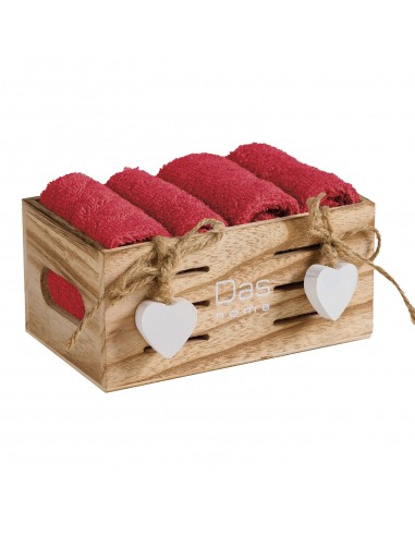 DAS HOME ΣΕΤ ΠΕΤΣΕΤΕΣ 4ΤΕΜΑΧΙΩΝ SOFT 4009 RED