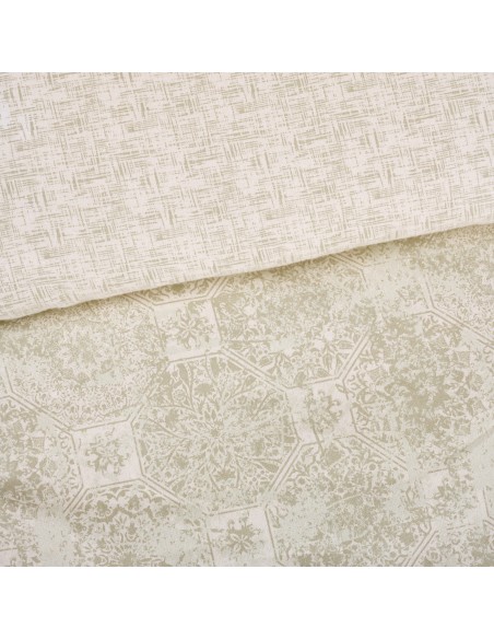 Σετ Σεντόνια Φανελένια Μονά 170x260 9640 BEIGE, TAUPE 2