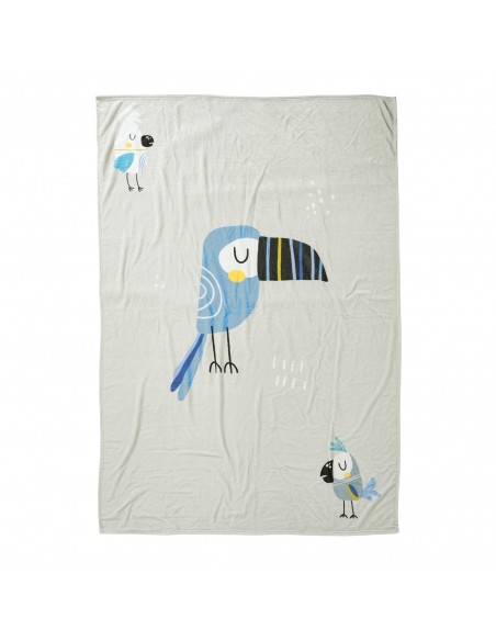 DAS BABY ΚΟΥΒΕΡΤΑ FLEECE 110Χ150 BABY FUN 4914 BLUE, GREY, MINT