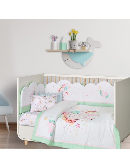 DAS BABY ΠΑΠΛΩΜΑ FUN DIGITAL 4919 MINT, PINK, WHITE