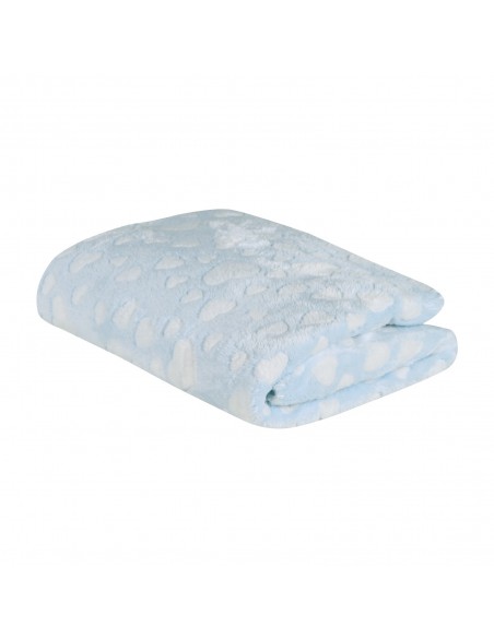 DAS BABY ΚΟΥΒΕΡΤΑ FLEECE 75X100 RELAX 4908 LIGHT BLUE