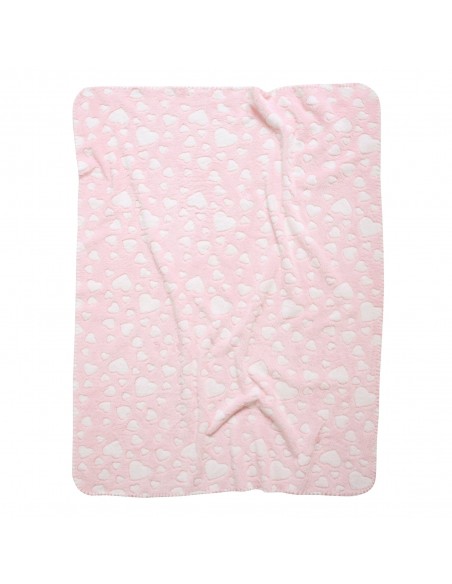 DAS BABY ΚΟΥΒΕΡΤΑ FLEECE 75X100 RELAX 4907 PINK