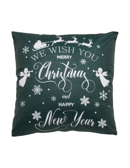 DAS HOME CHRISTMAS ΜΑΞΙΛΑΡΙ ΦΙΓΟΥΡΑΣ 45X45 0771 GREEN