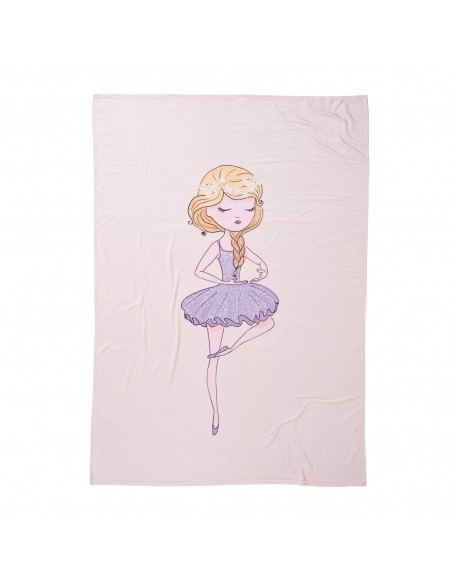 DAS BABY ΚΟΥΒΕΡΤΑ FLEECE 80X110 BABY FUN 4913 LILAC, PINK