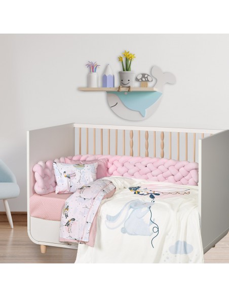 DAS BABY ΚΟΥΒΕΡΤΑ FLEECE 80X110 BABY FUN 4915 LIGHT BLUE, MINT, PINK