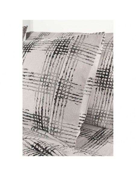 ΣΕ.MEZZO NATURAL FLANNEL 100X200+32  ΛΑΣΤΙΧΟ  ΣΕΤ 3ΤΜΧ