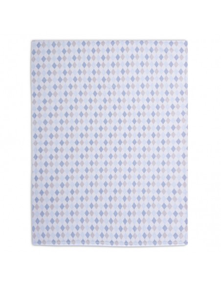 ΚΟΥΒΕΡΤΑ FLEECE ΠΟΛ.SWEET RHOMBUS 110X150 - 110X150 - BLUE