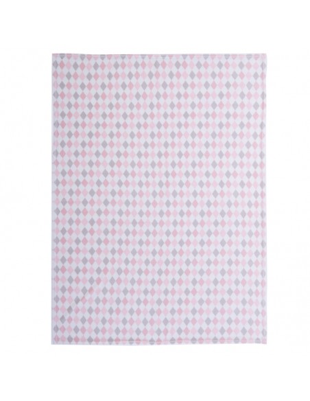 ΚΟΥΒΕΡΤΑ FLEECE ΠΟΛ.SWEET RHOMBUS 110X150 - 110X150 - PINK