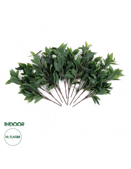 GloboStar® Artificial Garden LAURUS NOBILIS BRANCH 20225 10 x Τεχνητά Διακοσμητικά Κλαδία Δάφνης Π45 x Υ60cm
