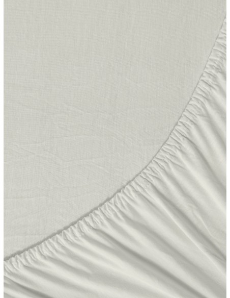 Σεντόνι Jersey Υπέρδιπλο με Λάστιχο Για Στρώμα 160x200+40 - Tender Oat Beige