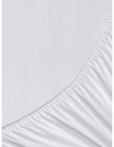 Σεντόνι Jersey Γίγας με Λάστιχο Για Στρώμα 180x200+40 - Tender White