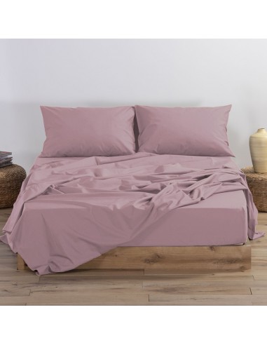 Σεντόνι King Size Με Λάστιχο Για Στρώμα 180Χ200+35 Basic Amethyst