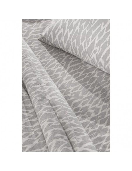 Σετ Σεντόνια Φανελένια King Size 270x265 Magma Silver