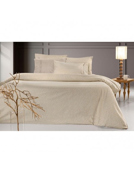 Σετ Σεντόνια Φανελένια Υπέρδιπλα 240x265 Mira Mocca