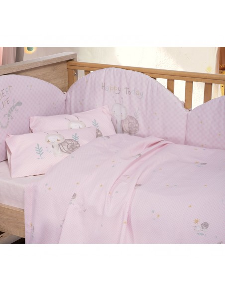 ΠΑΝΤΑ CUTE SNAIL 60+67+60X40 - PINK