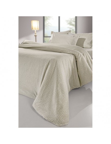 Σετ Σεντόνια Φανελένια Υπέρδιπλα Με Λάστιχο Για Στρώμα 165X200+35 Mira Cement