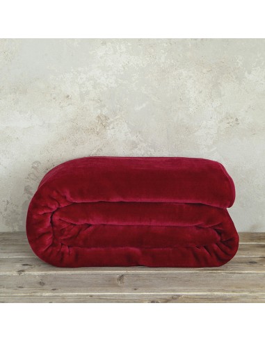 Κουβέρτα Βελουτέ Γίγας 240x260 Coperta - Red