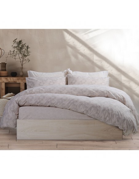 Σετ Παπλωματοθήκη Υπερδιπλη 240x230 Worian Beige