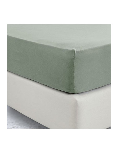 Σεντόνι με λάστιχο Jersey 160x200+40 Cool Khaki