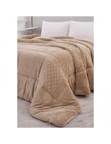 Κουβερτοπαπλωμα King Size Prestige coffee 260X240 2