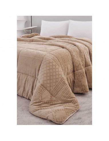 Κουβερτοπαπλωμα King Size Prestige coffee 260X240
