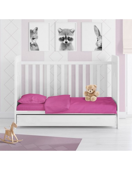 ΚΑΤΩΣΕΝΤΟΝΟ ΚΟΥΝΙΑΣ ΜΕ ΛΑΣΤΙΧΟ ΓΙΑ ΣΤΡΩΜΑ 70Χ140+15 FUCSHIA