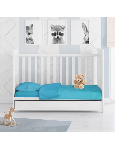 ΚΑΤΩΣΕΝΤΟΝΟ ΚΟΥΝΙΑΣ ΜΕ ΛΑΣΤΙΧΟ ΓΙΑ ΣΤΡΩΜΑ 70Χ140+15 tirquoise