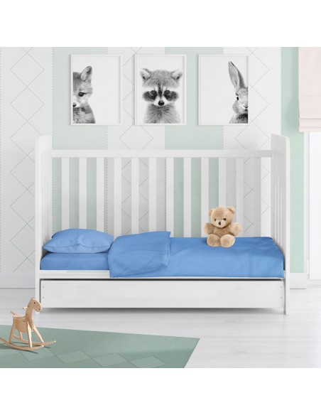 ΚΑΤΩΣΕΝΤΟΝΟ ΜΕ ΛΑΣΤΙΧΟ ΚΟΥΝΙΑΣ ΓΙΑ ΣΤΡΩΜΑ 70Χ140+15 sky blue