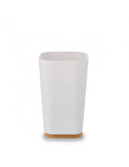 Πάρος ποτηροθήκη Λευκό/Φυσικό Ξύλο